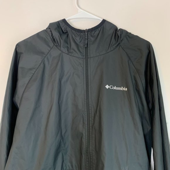 Columbia Black Long Sleeve Windbreaker Jacket - Picture 6 of 7